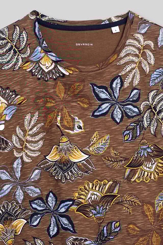 Camiseta slim fit - Marrón