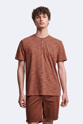 Camiseta slim fit - Marrón