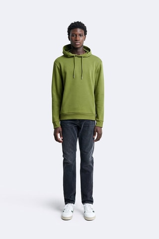 Sudadera regular fit con capucha - Verde