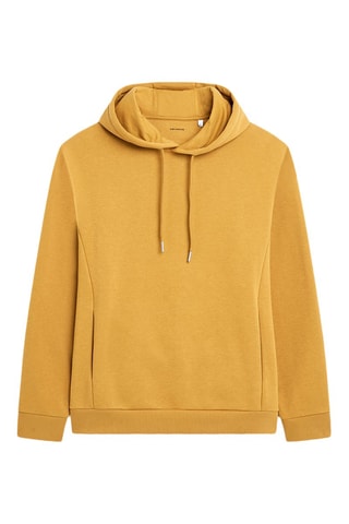 Sudadera regular fit con capucha - Amarillo