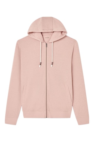 Sudadera slim fit con capucha - Rosa