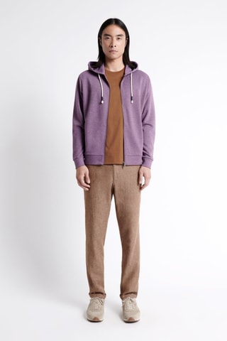 Sudadera con capucha - Violeta jaspeado