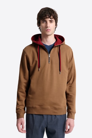 Sudadera con capucha - Camel