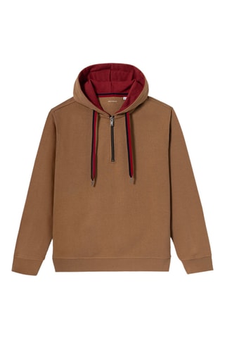Sudadera con capucha - Camel
