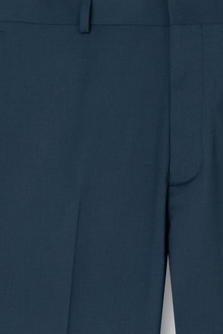 Wollen Regular Pantalon - Pauwblauw