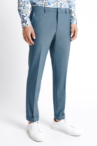 Pantalon - Pauwblauw