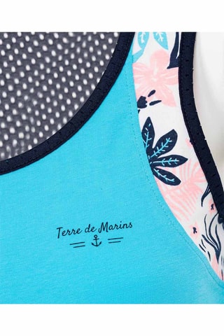 Camisola de alças Lorisa Turquesa - Terre de Marins
