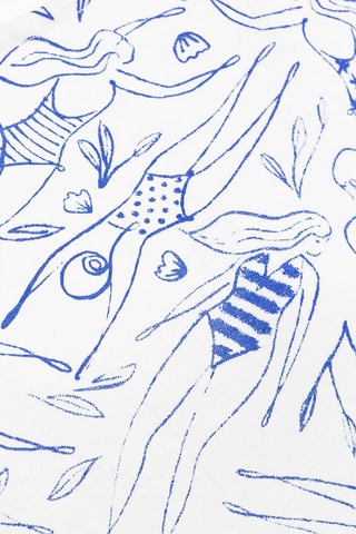 T-shirt Zidine - Azul-marinho e branco - Terre de Marins