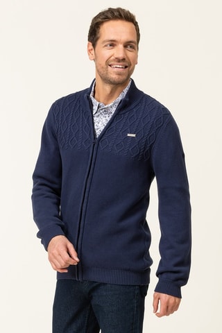 Casaco de malha - Índigo