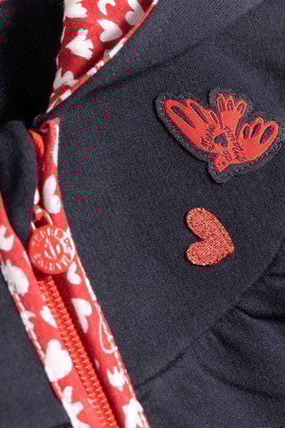 Casaco com capuz Acoeur Azul-marinho e vermelho - Terre de Marins