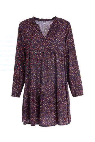 Vestido médio Isabo Azul-noite - Terre de Marins