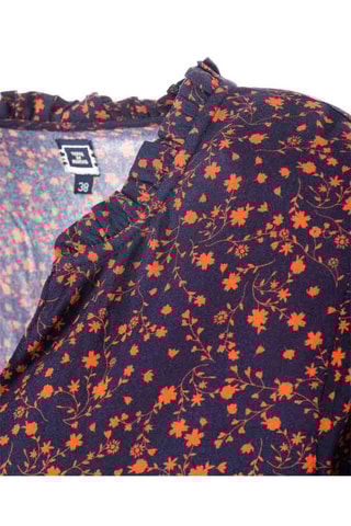 Vestido médio Isabo Azul-noite - Terre de Marins