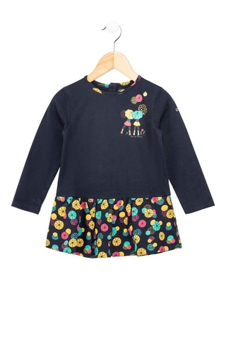 Vestido efeito ilusório - Índigo