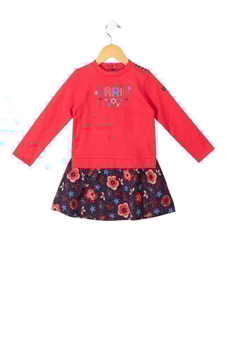 Vestido efeito ilusório - Rosa