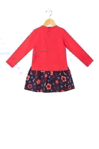 Vestido efeito ilusório - Rosa