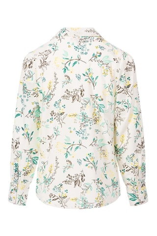 Blusa regular Absinthe Cru e verde - Terre de Marins