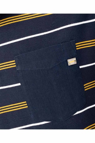 Polo - Azul-noite e branco