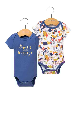 2 bodies Poby Branco e azul - Terre de Marins