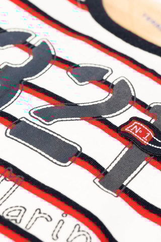 T-shirt - Branco e vermelho