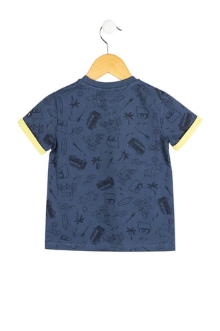 T-shirt Evazi Azul e amarelo - Terre de Marins