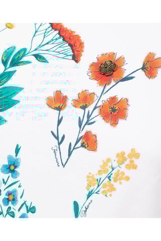 T-shirt Bleuet Branco - Terre de Marins