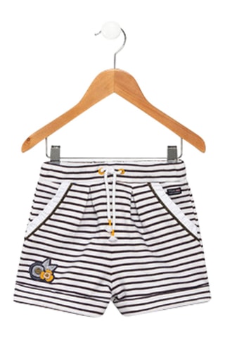 Calções - Branco e índigo