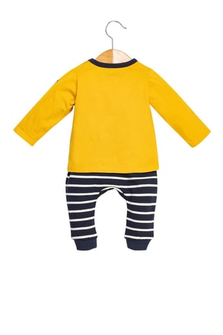 T-shirt e calças às riscas Classo Amarelo - Terre de Marins