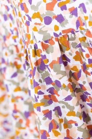 Saia com folhos Camily Amarelo e violeta - Terre de Marins