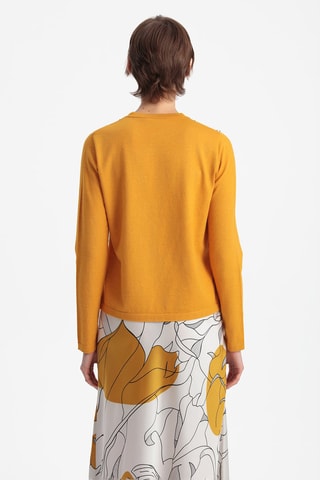 Gilet - Moutarde et écru