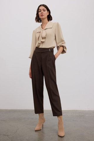 Pantalon carotte - Marron