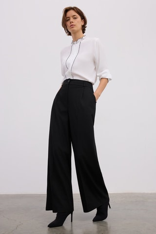 Pantalon wide legs - Noir