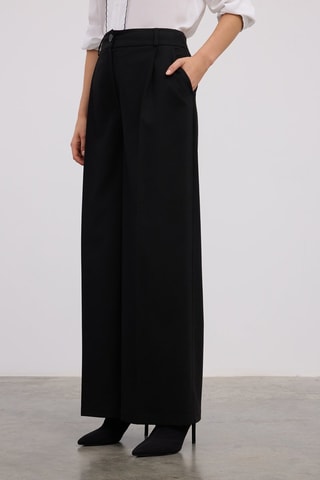 Pantalon wide legs - Noir