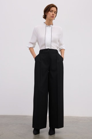 Pantalon wide legs - Noir