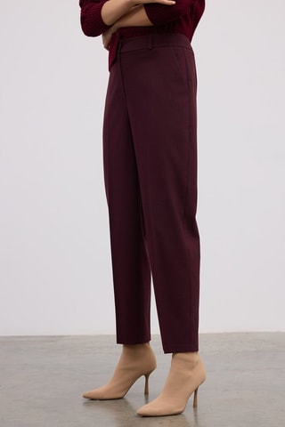 Pantalon carotte - Bordeaux