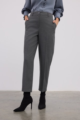 Pantalon carotte - Gris