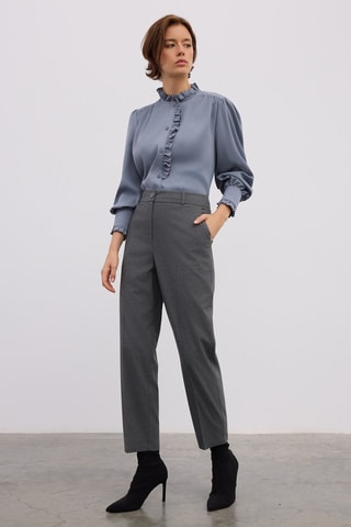 Pantalon carotte - Gris