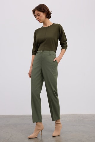 Pantalon carotte - Kaki