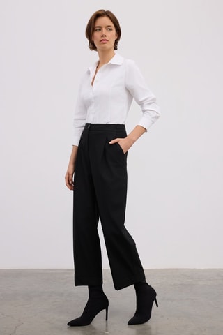 Pantalon wide legs - Noir