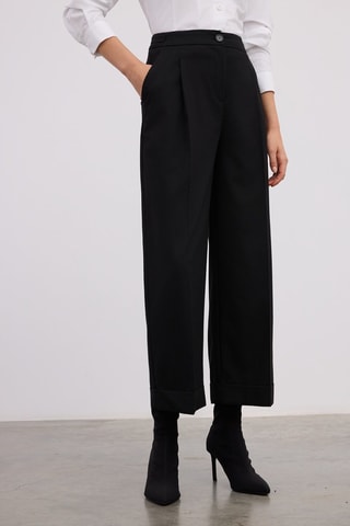 Pantalon wide legs - Noir