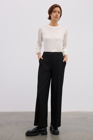 Pantalon droit - Noir