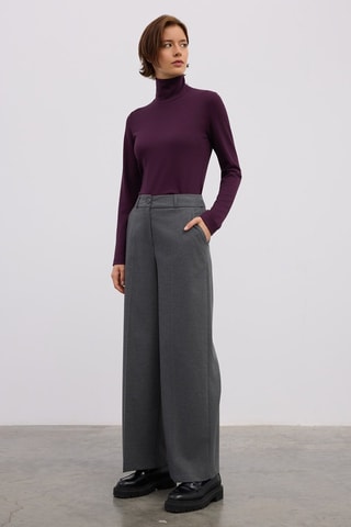 Pantalon droit - Gris