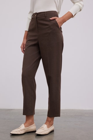 Pantalon carotte - Marron