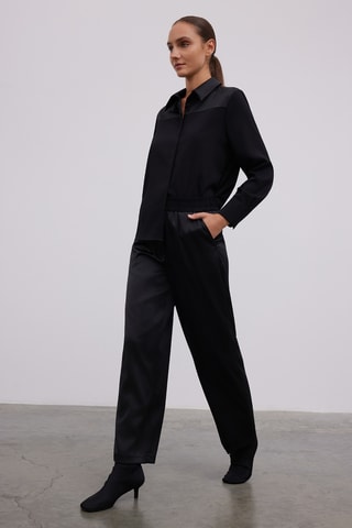 Pantalon relaxed - Noir