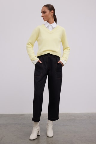 Pantalon carotte - Noir