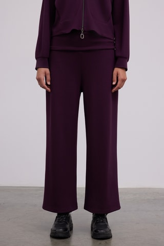 Pantalon wide legs - Violet