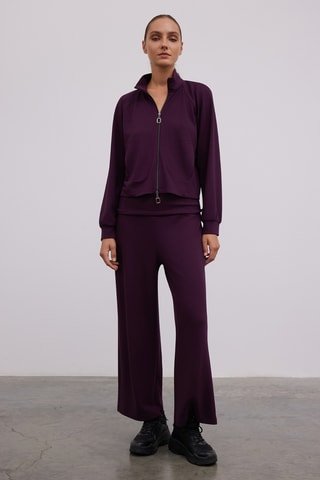 Pantalon wide legs - Violet