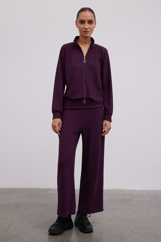 Pantalon wide legs - Violet
