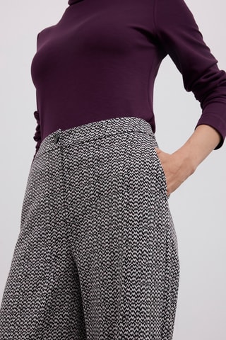 Pantalon wide legs - Noir et blanc