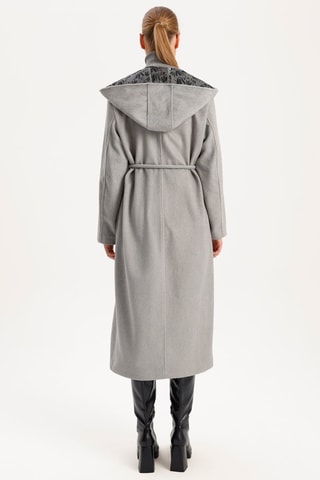 Manteau à capuche - Gris