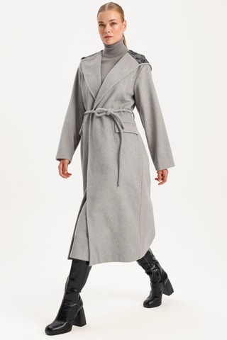 Manteau à capuche - Gris